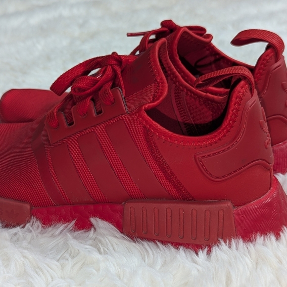 Adidas NMD R1 Men's Shoes Red-Scarlet FV9017 Triple Red Mens Sz 10 - Picture 7 of 10